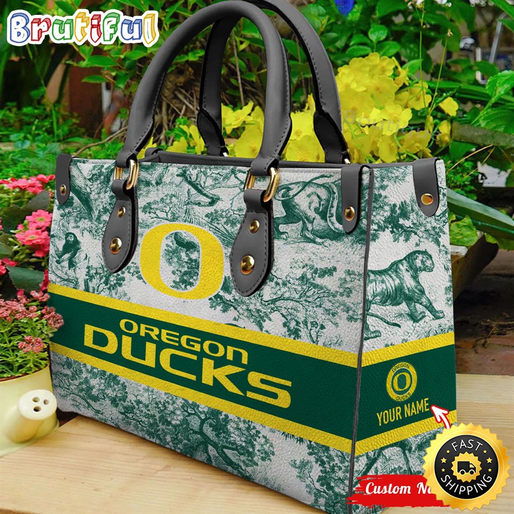 Sportswearmerch Oregon Ducks NCAA Women Leather Hand Bag For Fan