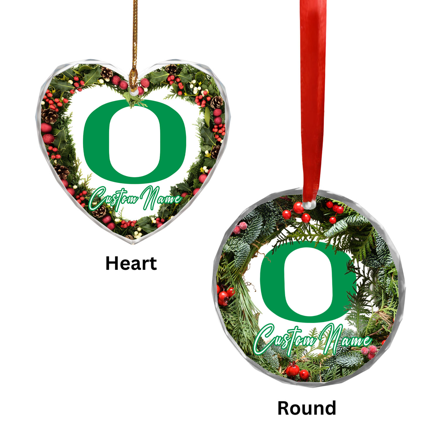 Sportswearmerch Oregon Ducks NCAA x Christmas Glass Ornament Gift For Fans