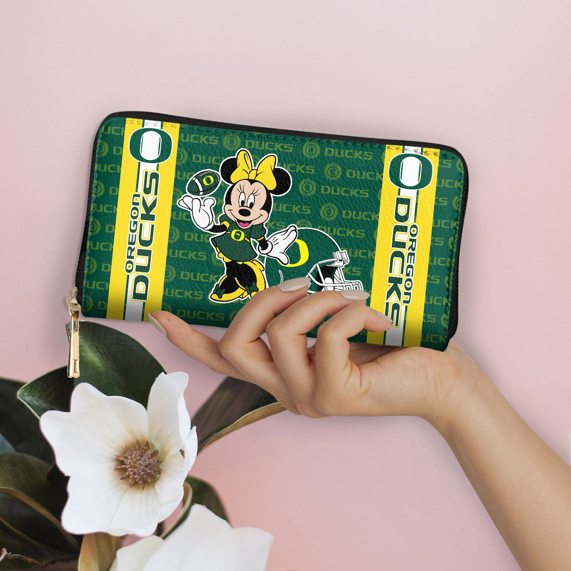 Sportswearmerch Oregon Ducks NCAA x Minnie Women Leather Handbag For Fan