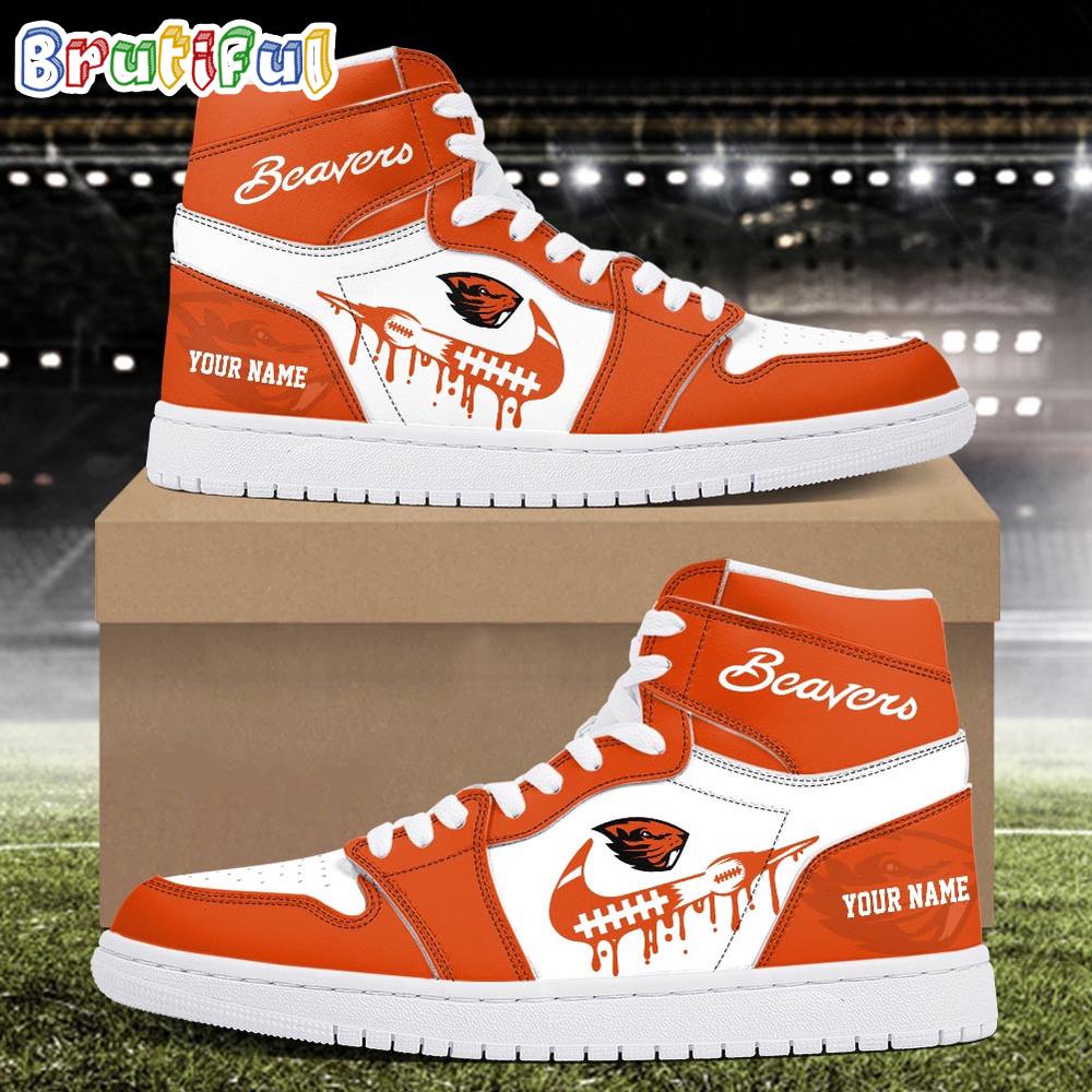 Sportswearmerch Oregon State Beavers NCAA AJ1 High Sneakers Shoes For Men And Women