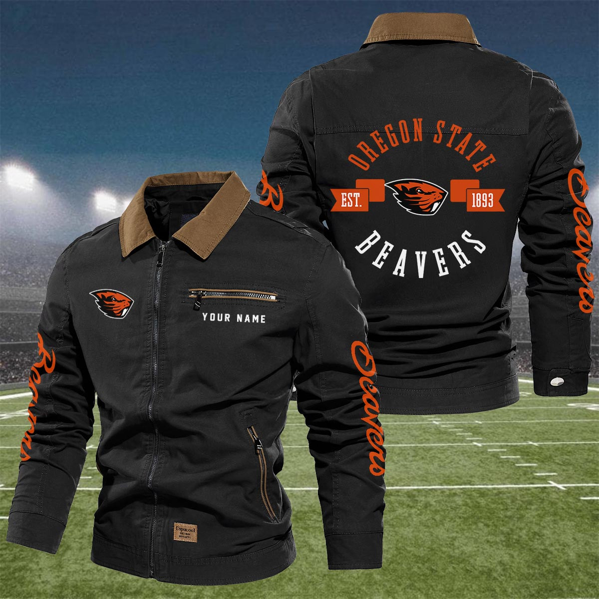 Sportswearmerch Oregon State Beavers NCAA Lapel Jacket For Fan