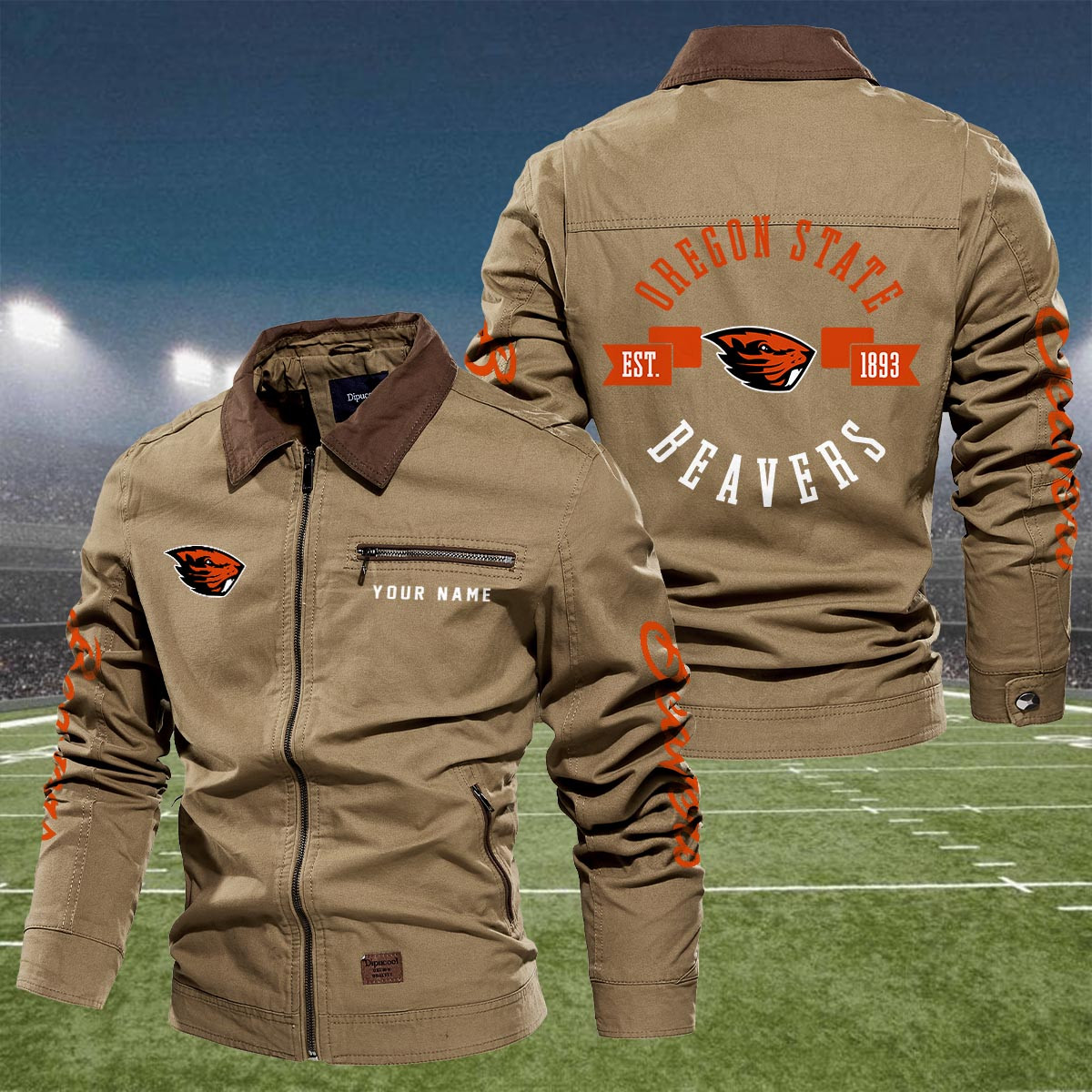 Sportswearmerch Oregon State Beavers NCAA Lapel Jacket For Fan