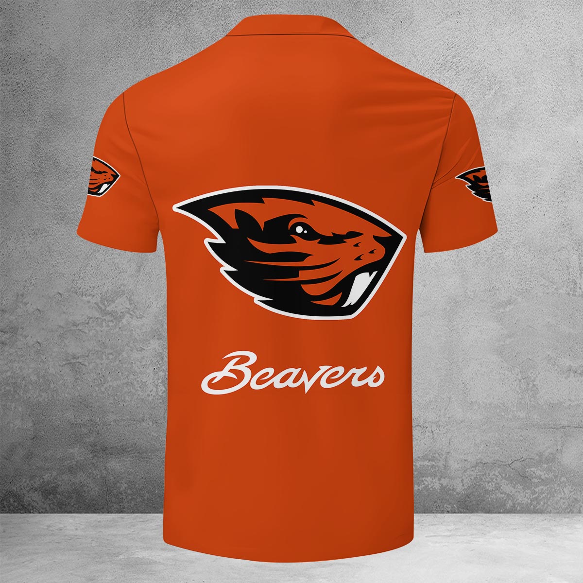 Sportswearmerch Oregon State Beavers NCAA Lapel Zip Polo Shirt For Fan