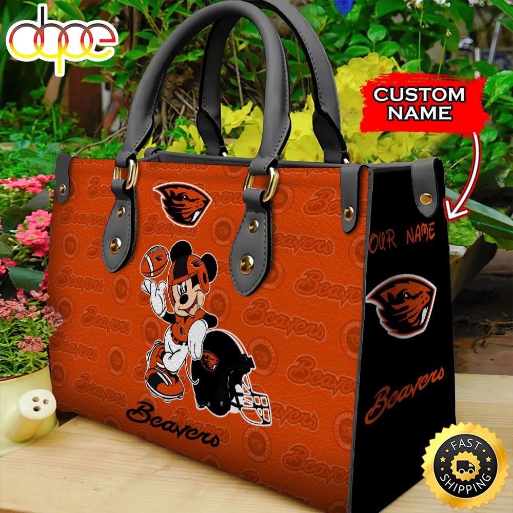 Sportswearmerch Oregon State Beavers NCAA Mickey Leather Bag For Fan