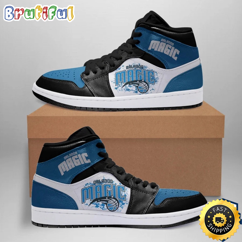 Sportswearmerch Orlando Magic NBA AJ1 High Sneakers Shoes For Men And Women