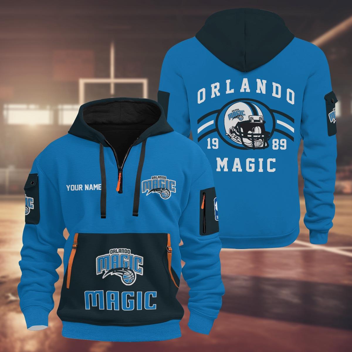 Sportswearmerch Orlando Magic NBA Half Zip Hoodie Personalized For Fan