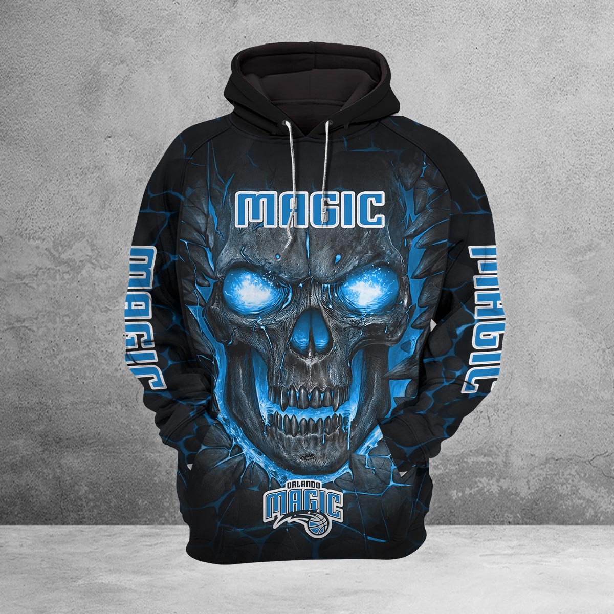 Sportswearmerch Orlando Magic NBA Lava Skull Hoodie For Fan