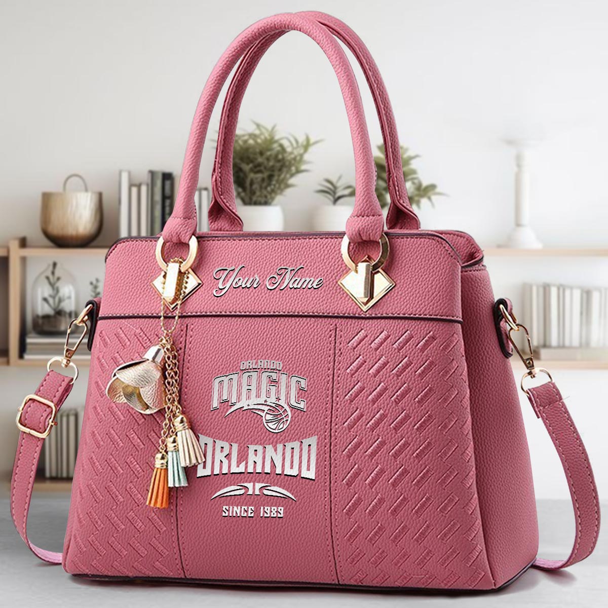 Sportswearmerch Orlando Magic NBA Zip Leather Handbag For Fan