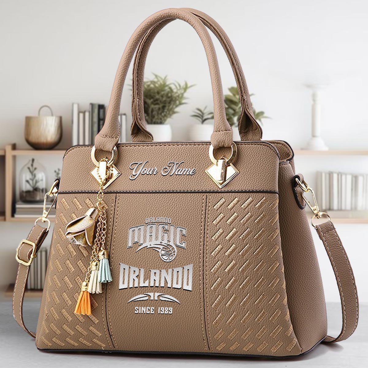 Sportswearmerch Orlando Magic NBA Zip Leather Handbag For Fan