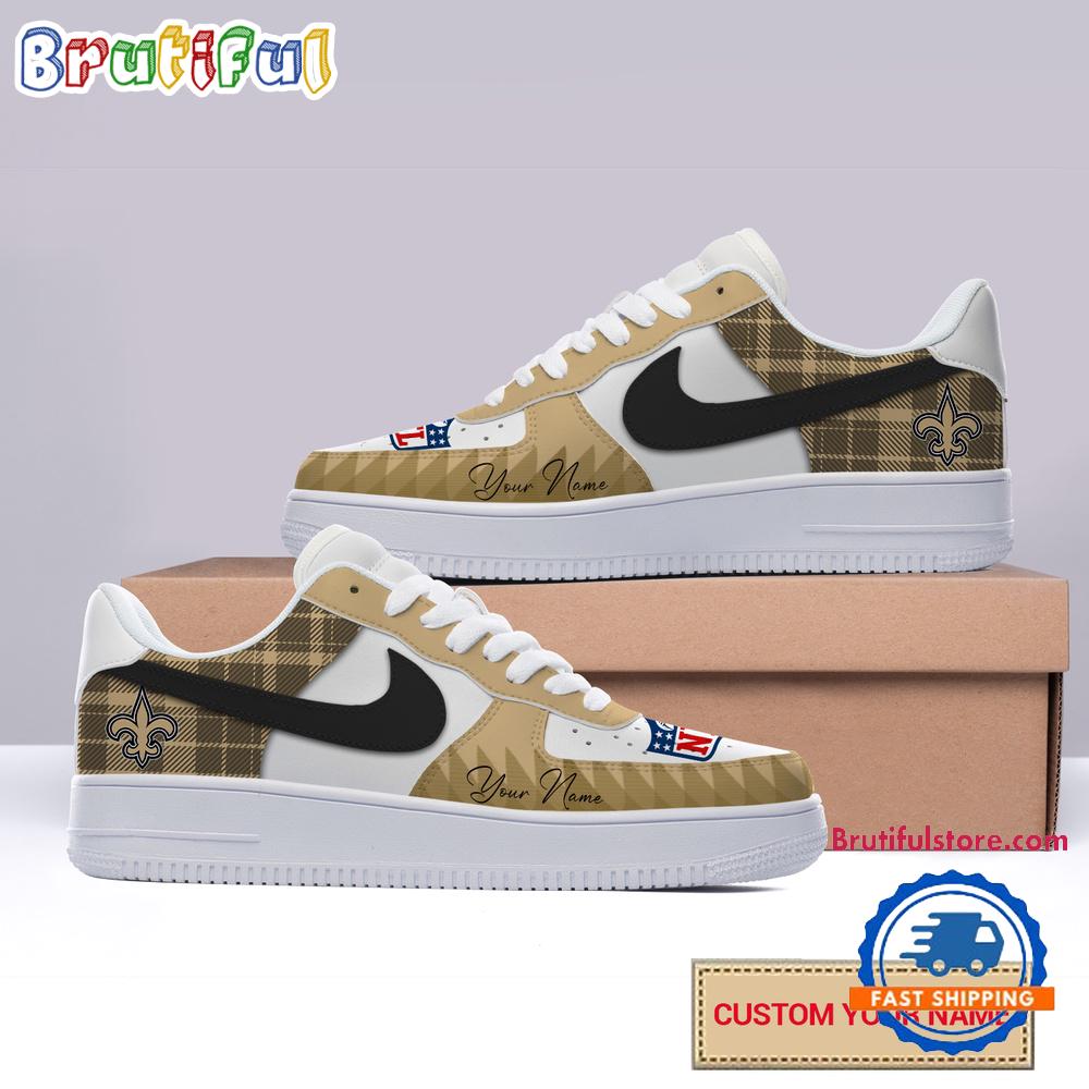 Sportswearmerch Orleans Saints NFL Christmas Logo Pattern Custom Air Low-Top Shoes For Men And Women