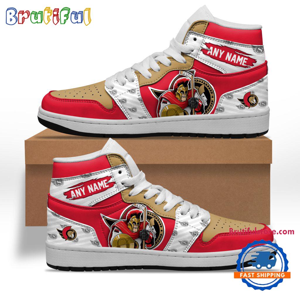 Sportswearmerch Ottawa Senators NHL AJ1 High Sneakers Shoes For Men And Women