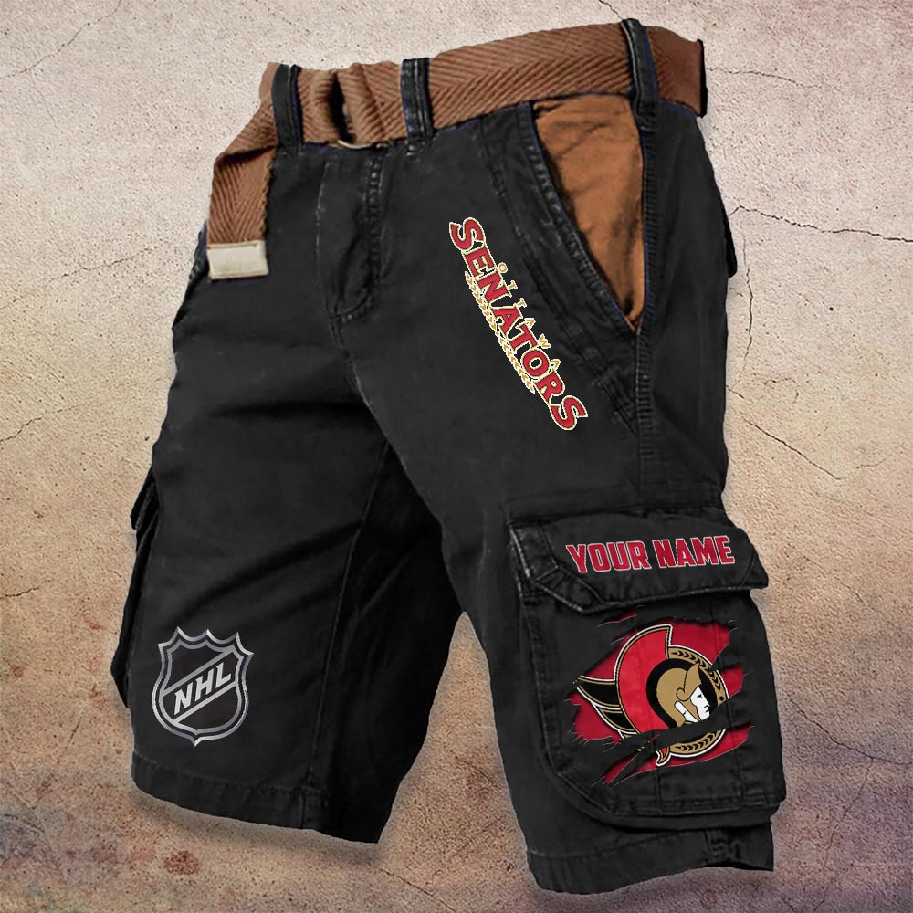 Sportswearmerch Ottawa Senators NHL Denim Short For Fan