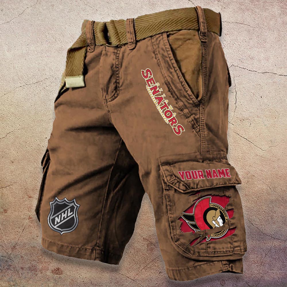 Sportswearmerch Ottawa Senators NHL Denim Short For Fan