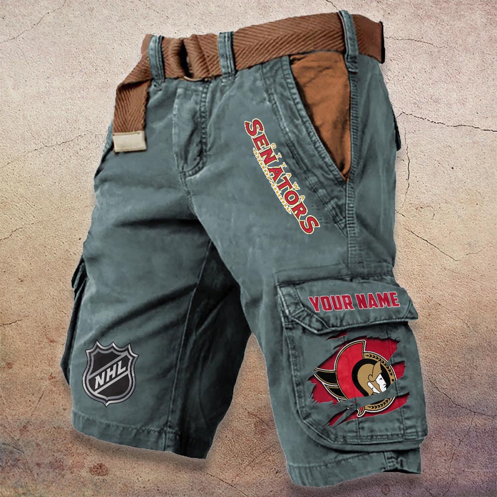 Sportswearmerch Ottawa Senators NHL Denim Short For Fan