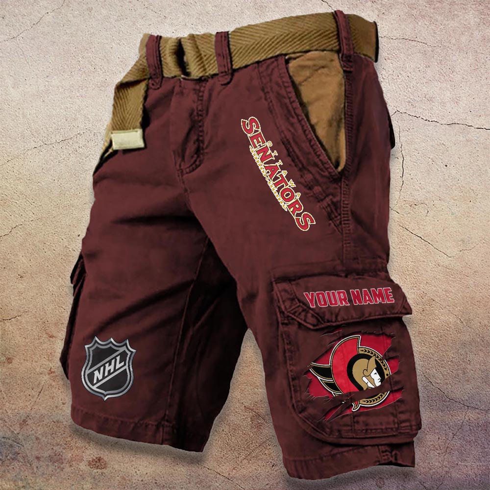 Sportswearmerch Ottawa Senators NHL Denim Short For Fan