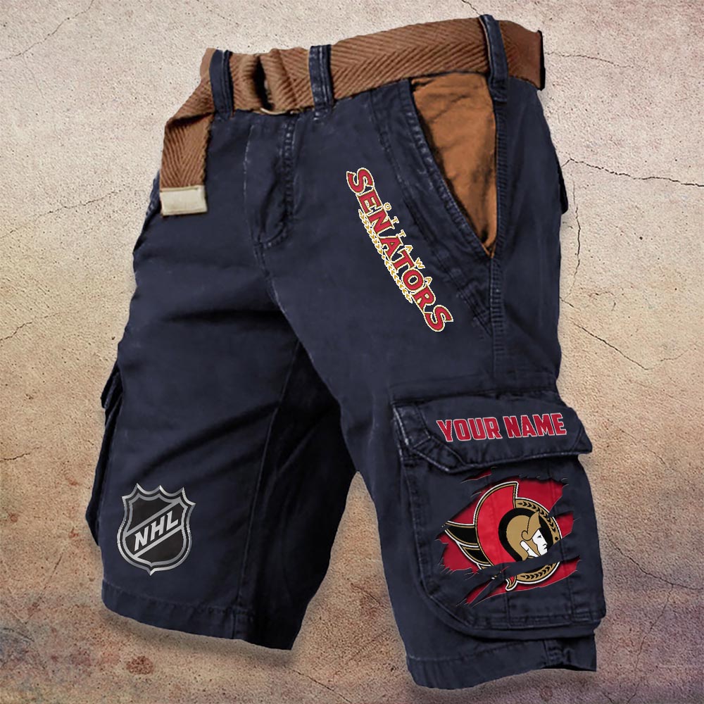 Sportswearmerch Ottawa Senators NHL Denim Short For Fan