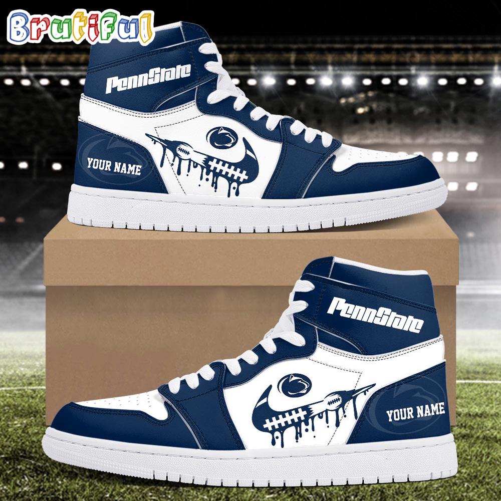 Sportswearmerch Penn State Nittany Lions NCAA AJ1 High Sneakers Shoes For Men And Women