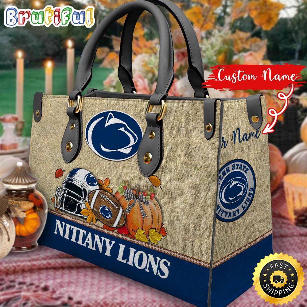 Sportswearmerch Penn State Nittany Lions NCAA Autumn Leather Handbag For Fan