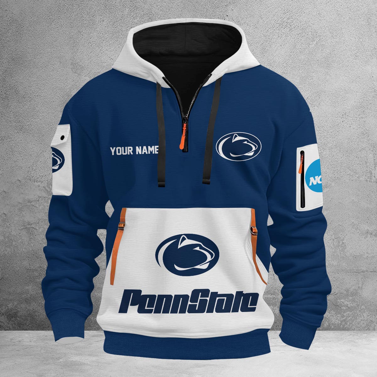 Sportswearmerch Penn State Nittany Lions NCAA Half Zip Hoodie Personalized For Fan