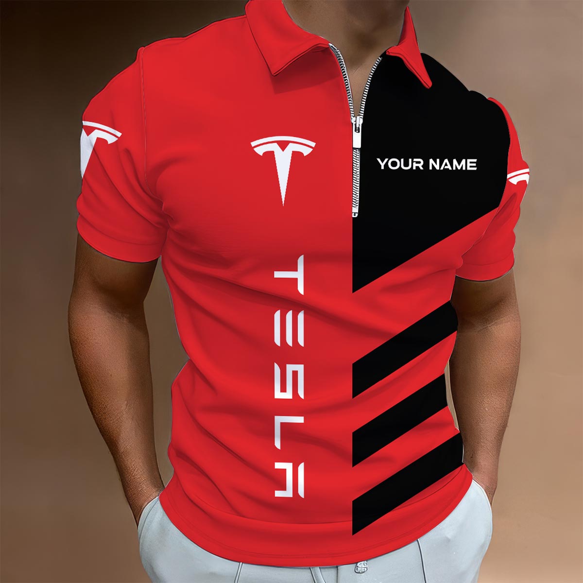 Sportswearmerch Penn State Nittany Lions NCAA Lapel Zip Polo Shirt For Fan