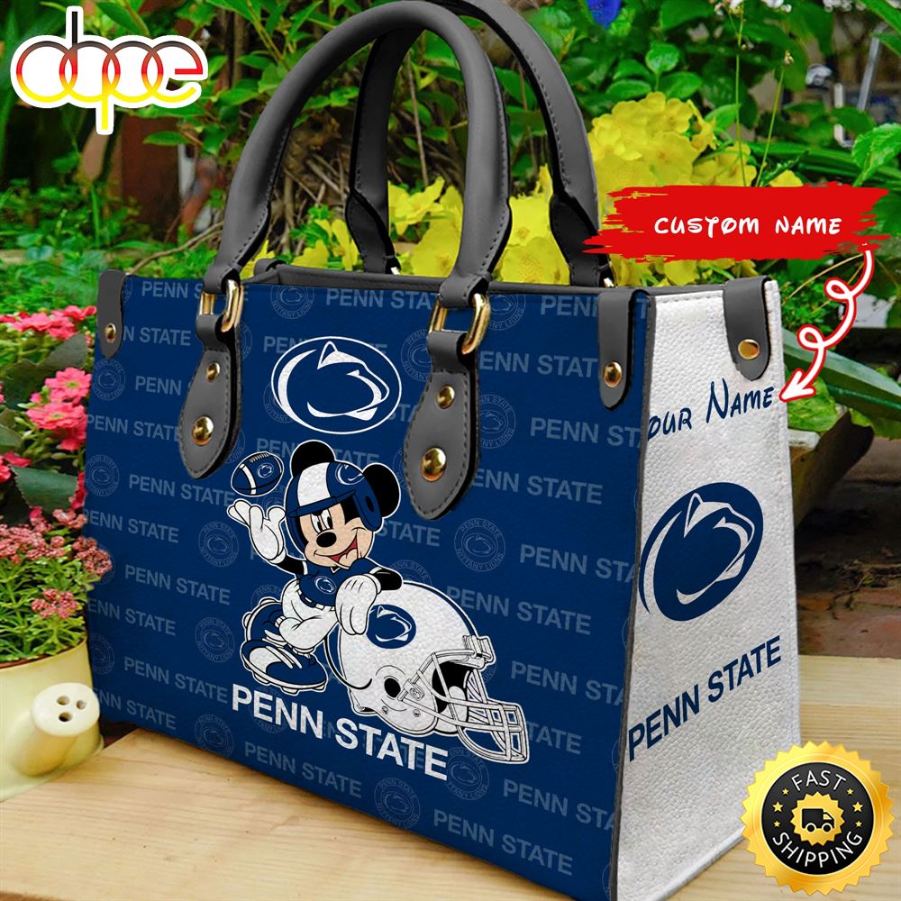 Sportswearmerch Penn State Nittany Lions NCAA Mickey Leather Bag For Fan