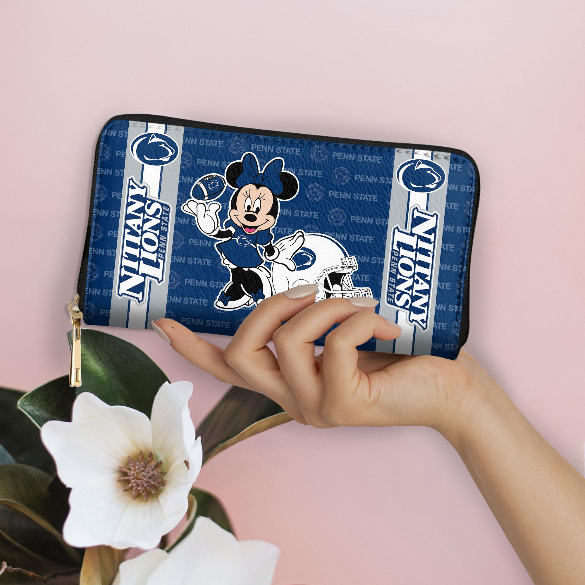 Sportswearmerch Penn State Nittany Lions NCAA x Minnie Women Leather Handbag For Fan