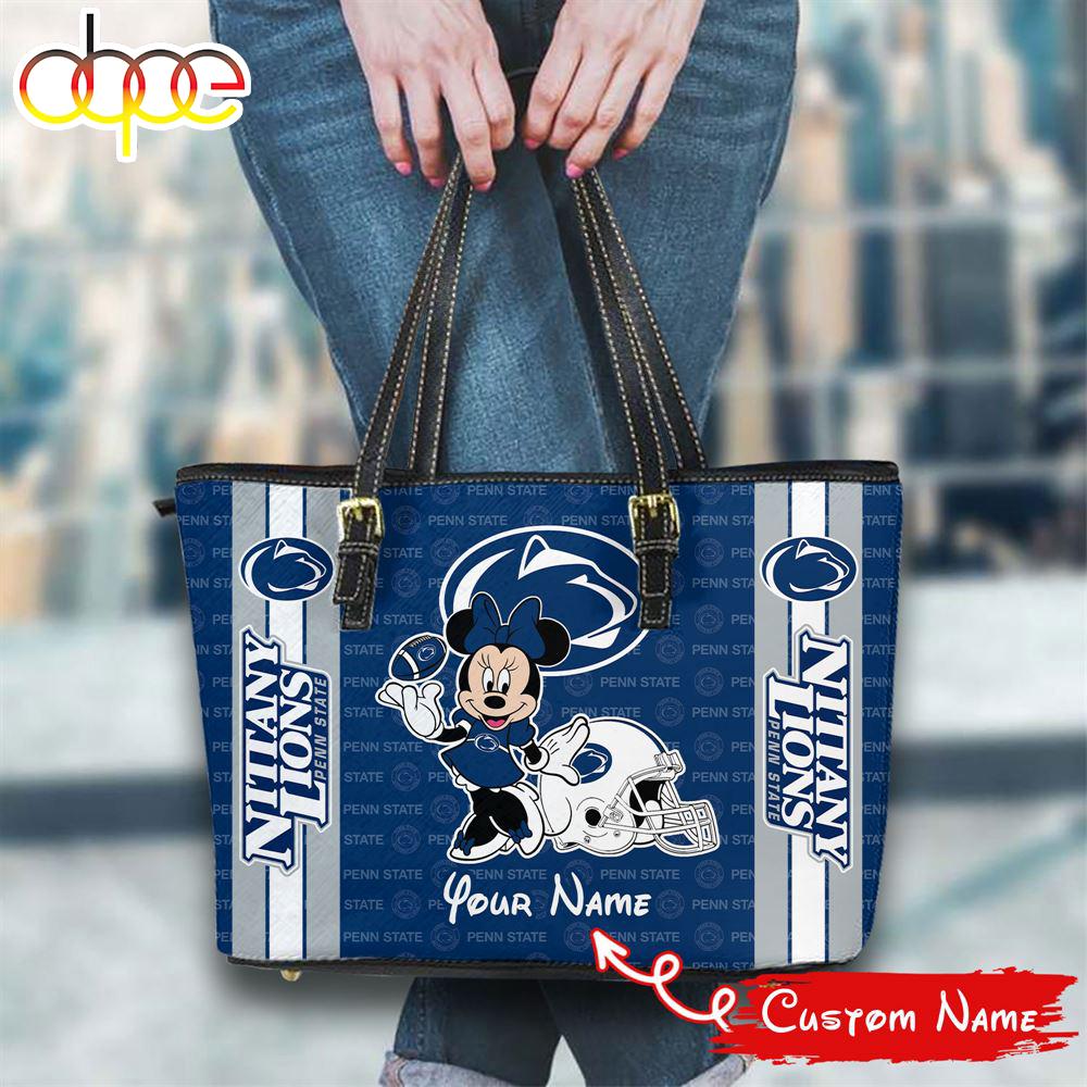 Sportswearmerch Penn State Nittany Lions NCAAMinnie Women Leather Tote Bag For Fan