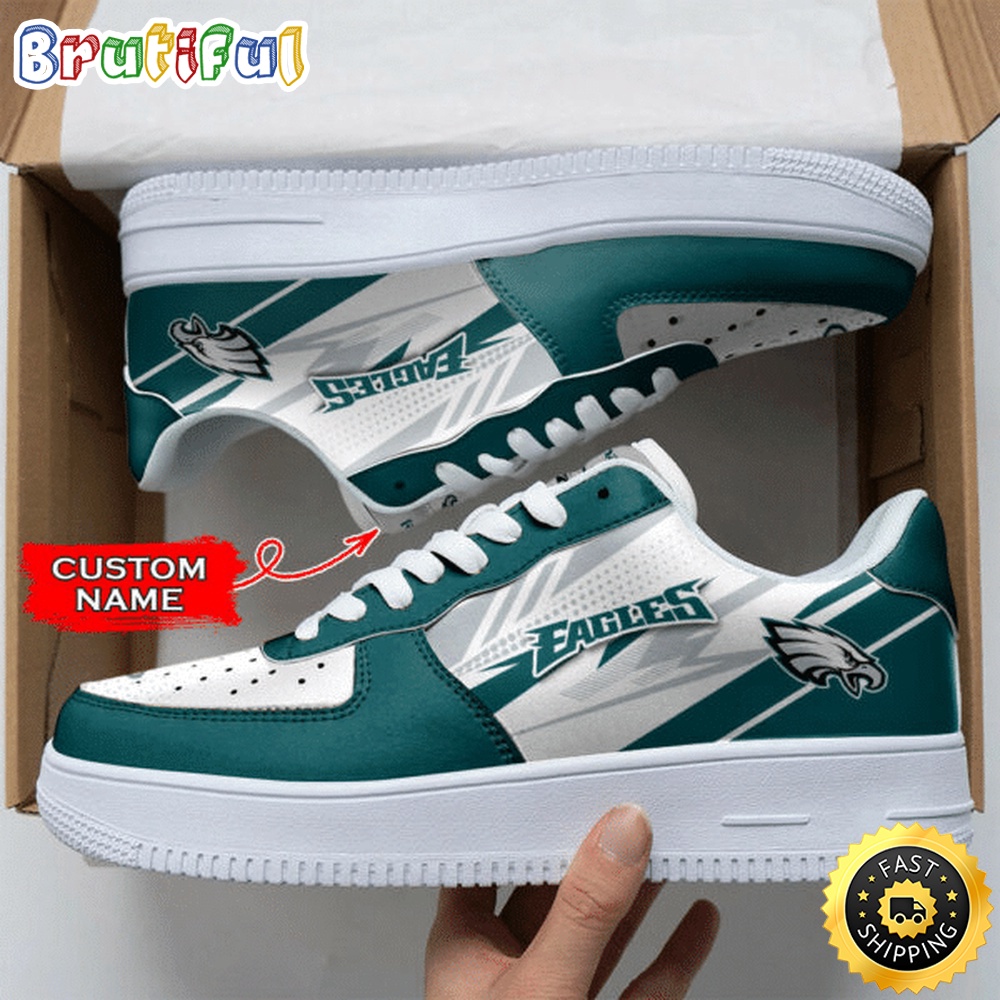 Sportswearmerch Philadelphia Eagles NFL Air Low-Top Sneakers Shoes For Men And Women