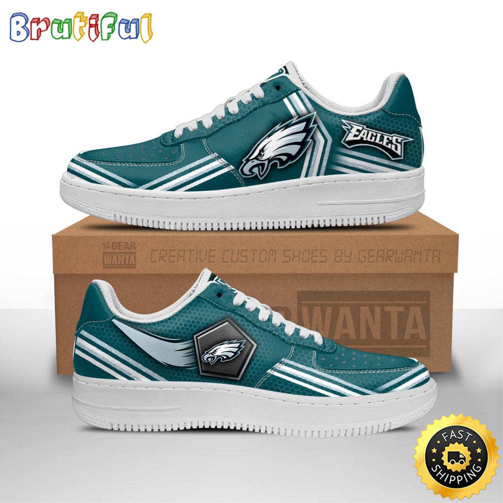 Sportswearmerch Philadelphia Eagles NFL Air Low-Top Sneakers Shoes For Men And Women