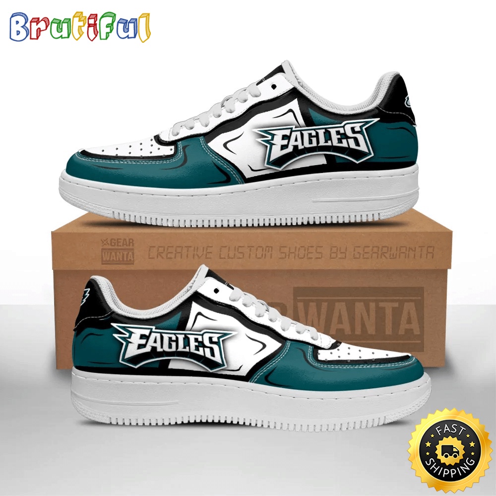 Sportswearmerch Philadelphia Eagles NFL Air Low-Top Sneakers Shoes For Men And Women
