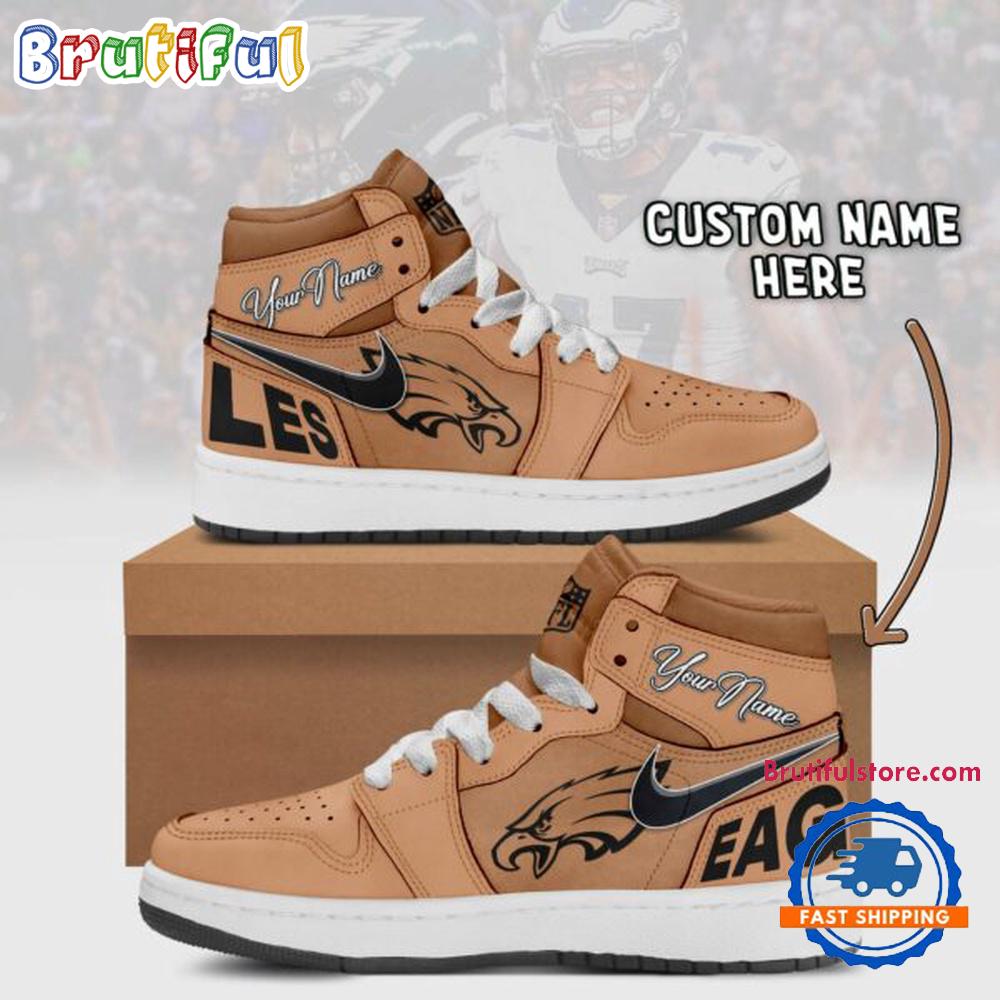 Sportswearmerch Philadelphia Eagles NFL AJ1 High Sneakers Shoes For Men And Women