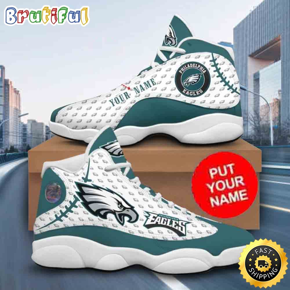 Sportswearmerch Philadelphia Eagles NFL AJ13 Sneakers Shoes For Men And Women