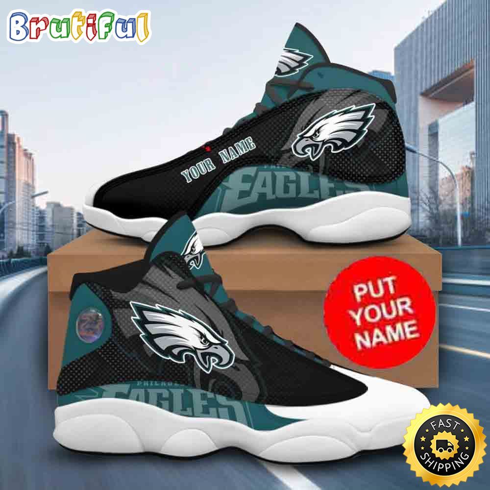 Sportswearmerch Philadelphia Eagles NFL AJ13 Sneakers Shoes For Men And Women