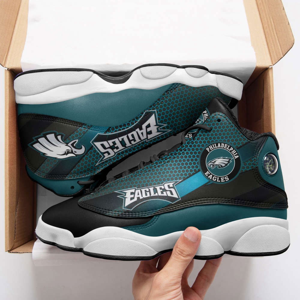 Sportswearmerch Philadelphia Eagles NFL AJ13 Sneakers Shoes For Men And Women