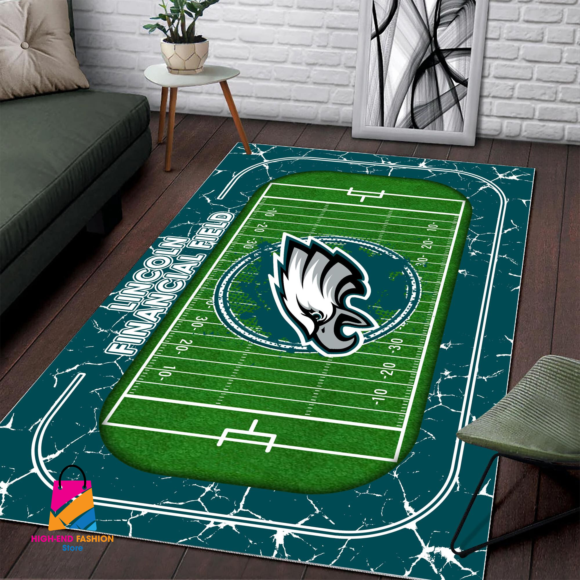 Sportswearmerch Philadelphia Eagles NFL Area Rug For Fan