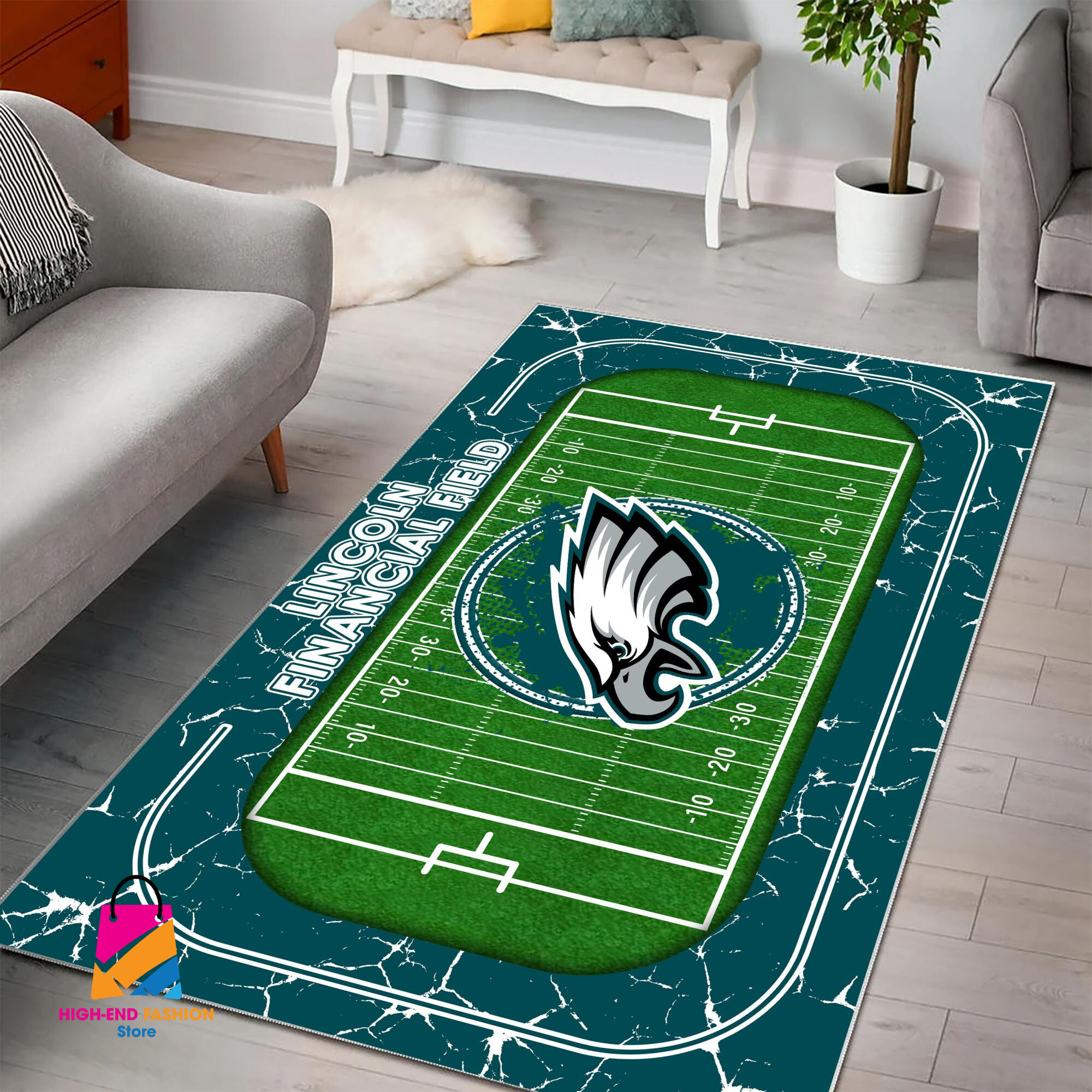 Sportswearmerch Philadelphia Eagles NFL Area Rug For Fan