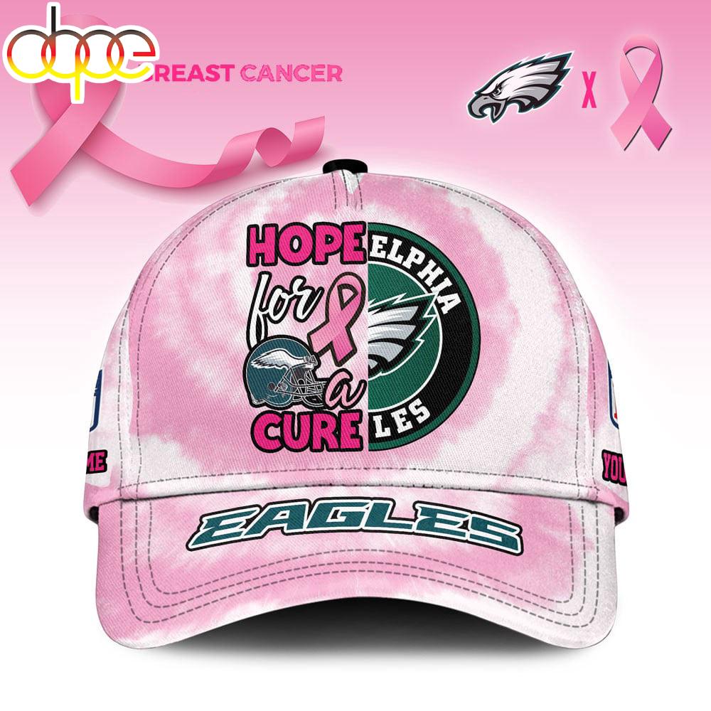Sportswearmerch Philadelphia Eagles NFL Breast Cancer Awareness Classic Cap For Fan