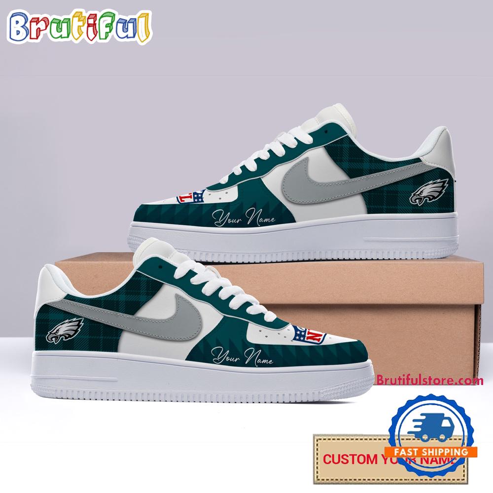Sportswearmerch Philadelphia Eagles NFL Christmas Logo Pattern Custom Air Low-Top Shoes For Men And Women