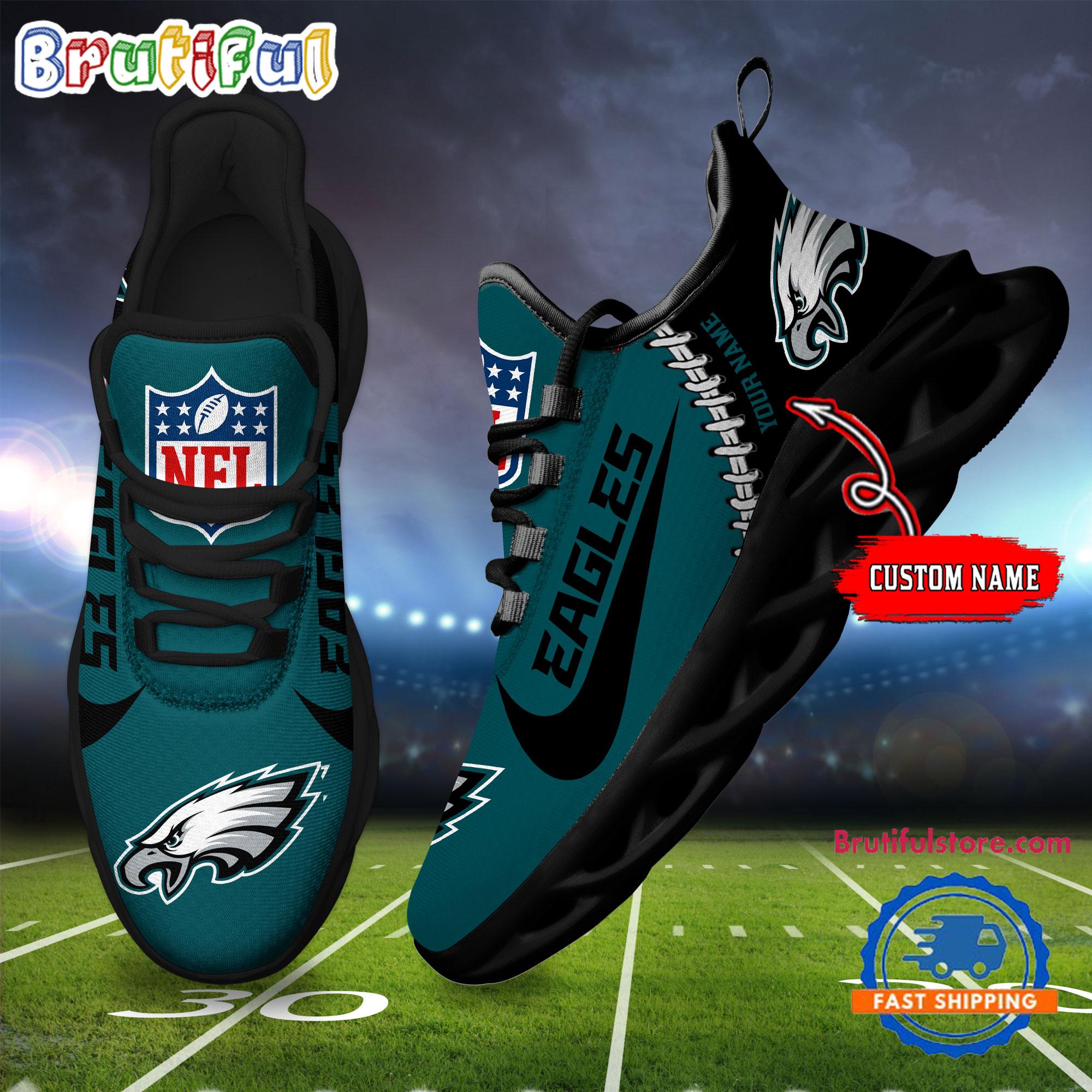 Sportswearmerch Philadelphia Eagles NFL Football New Season Sneaker Max Soul Shoes For Fan