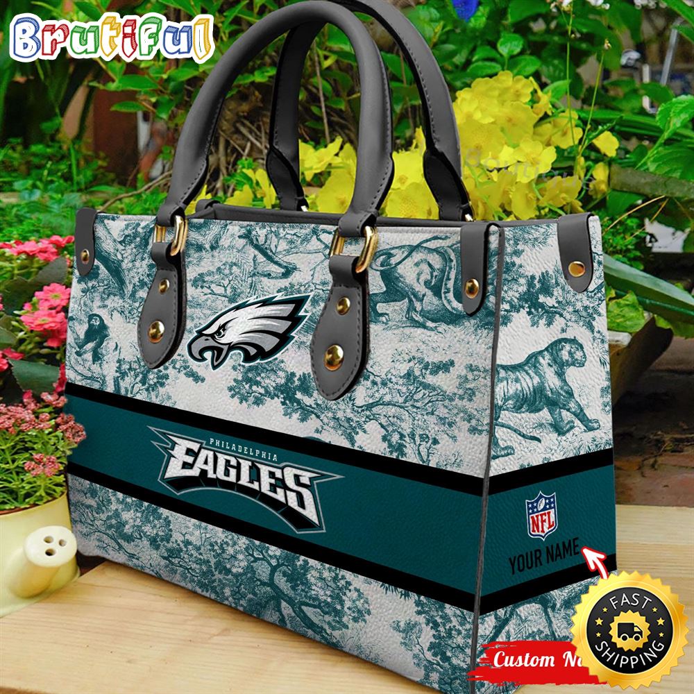 Sportswearmerch Philadelphia Eagles NFL Leather Handbag For Fan
