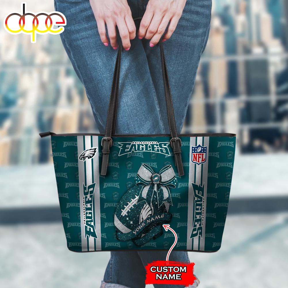 Sportswearmerch Philadelphia Eagles NFL Leather Tote Bag For Fan