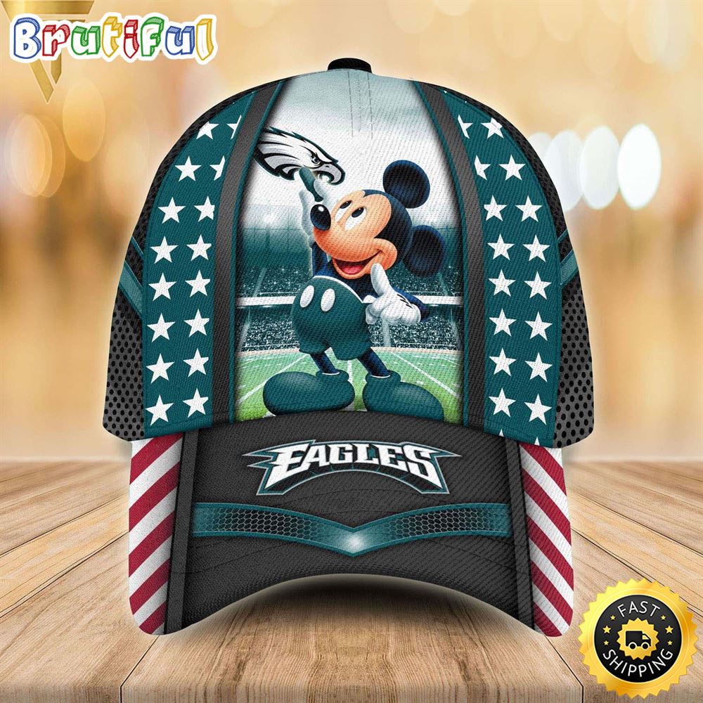 Sportswearmerch Philadelphia Eagles NFL NFL x Mickey Mouse Classic Cap For Fan