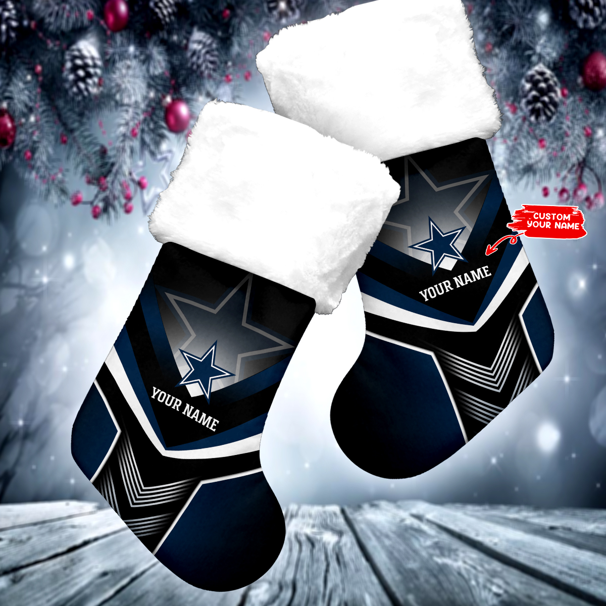 Sportswearmerch Philadelphia Eagles NFL Personalized Christmas Socks For Fan