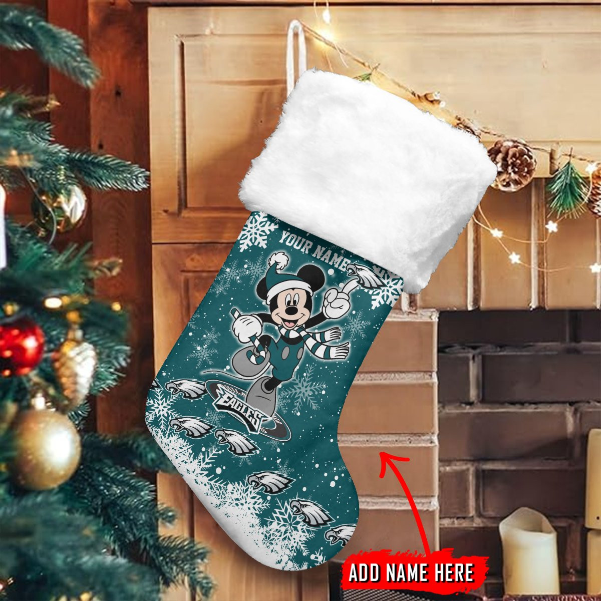 Sportswearmerch Philadelphia Eagles NFL Personalized Christmas Socks For Fan