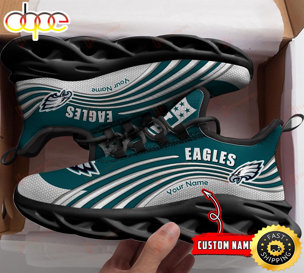 Sportswearmerch Philadelphia Eagles NFL Personalized Max Soul Shoes Sneakers For Men And Women