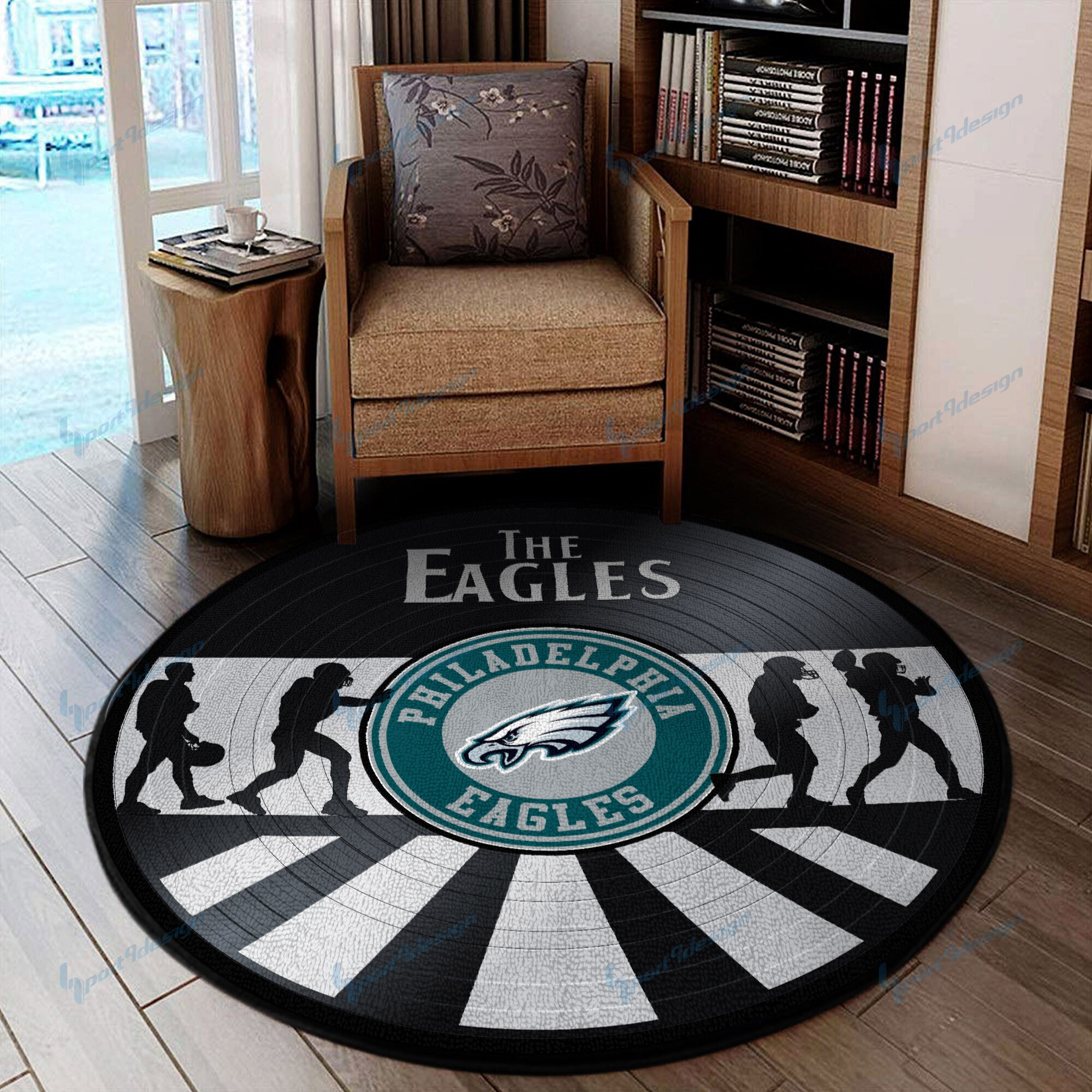 Sportswearmerch Philadelphia Eagles NFL Round Rug For Fan