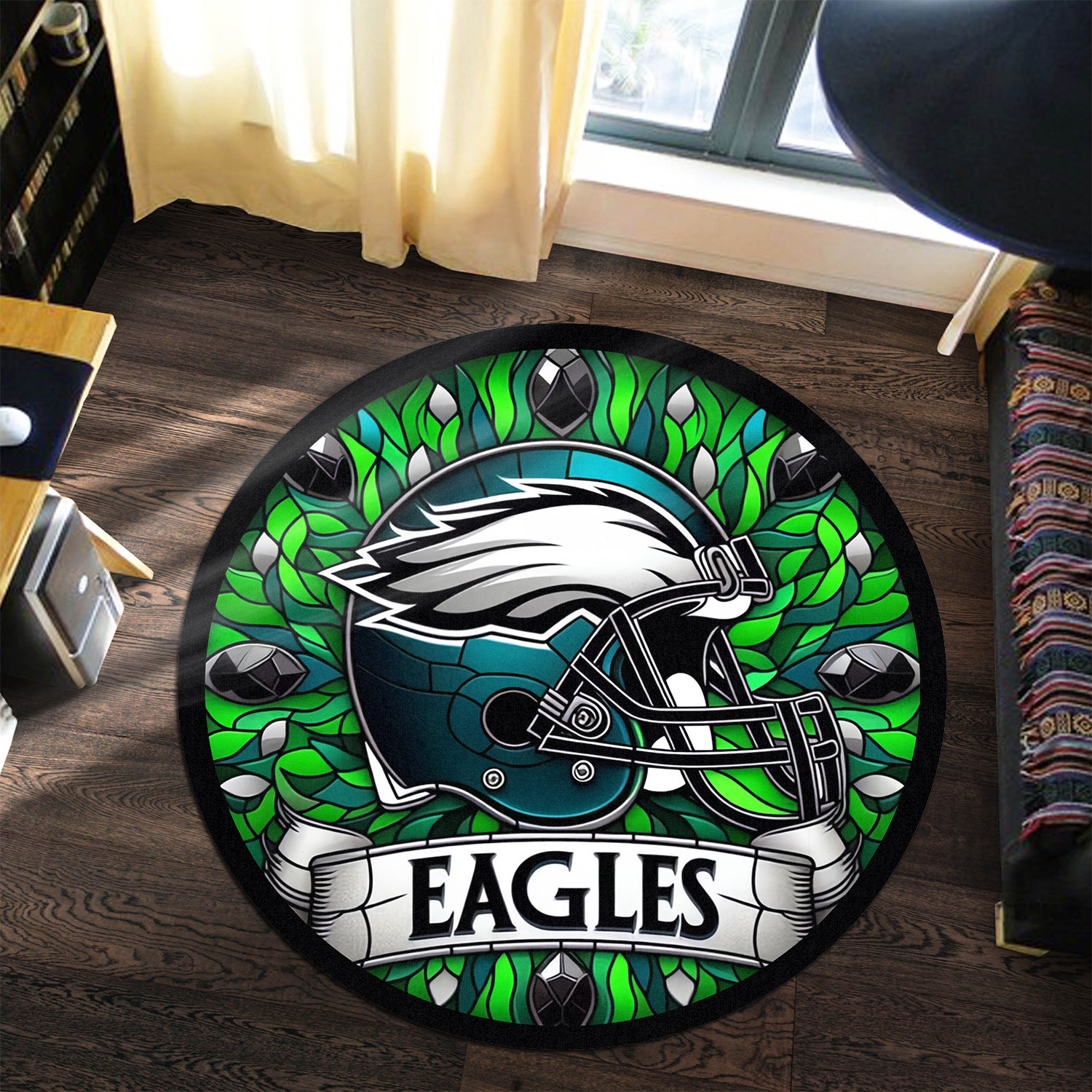 Sportswearmerch Philadelphia Eagles NFL Round Rug For Fan