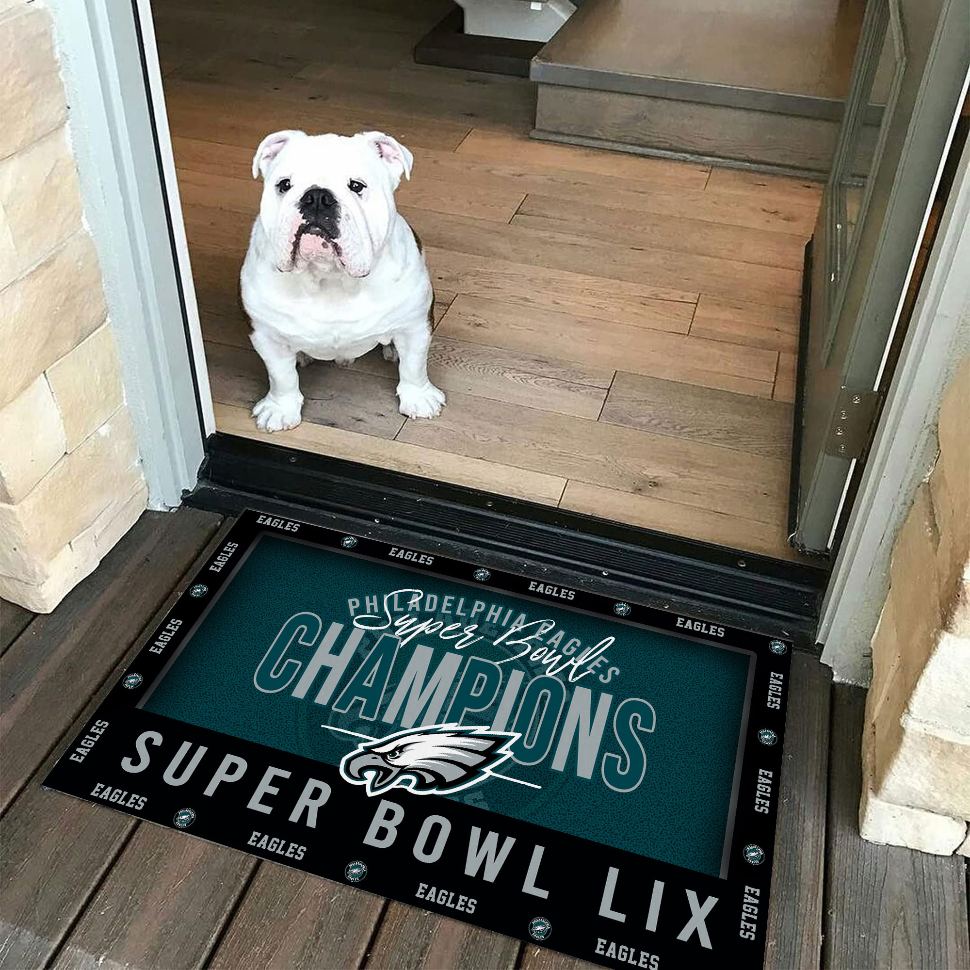 Sportswearmerch Philadelphia Eagles NFL Super Bowl LIX Champions Doormat For Fan