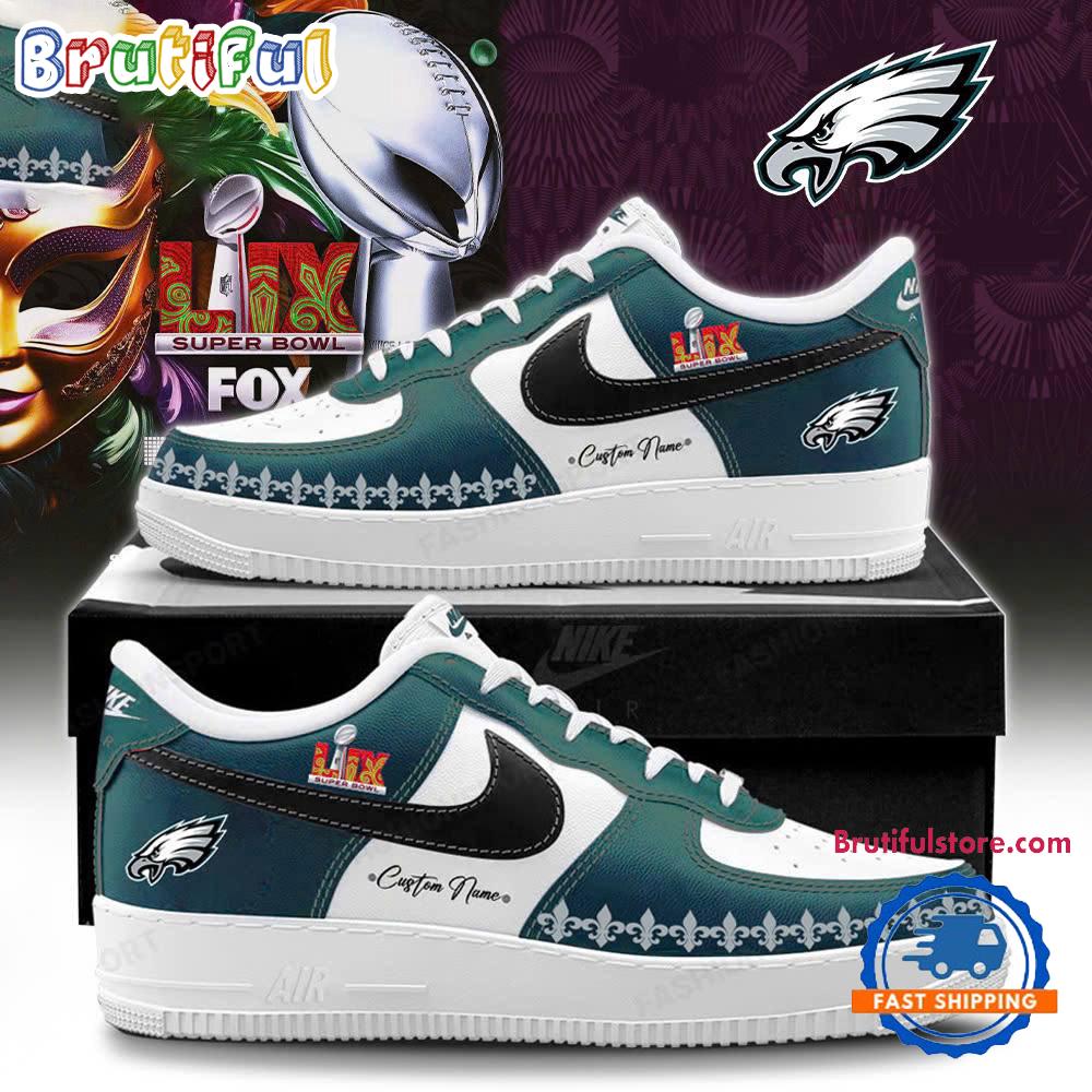 Sportswearmerch Philadelphia Eagles NFL Super Bowl LIX Special Edition Air Low-Top Shoes For Men And Women
