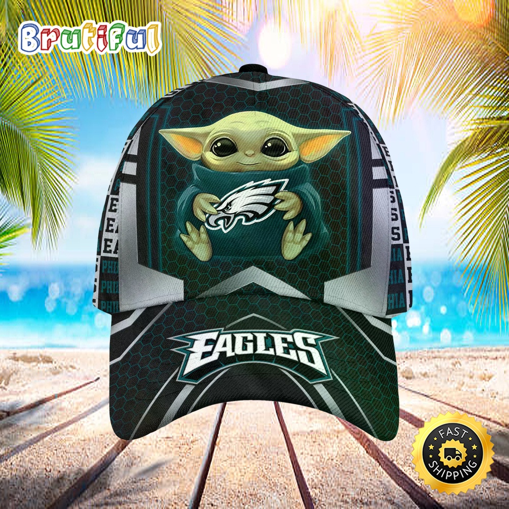 Sportswearmerch Philadelphia Eagles NFL x Baby Yoda Classic Cap For Fan